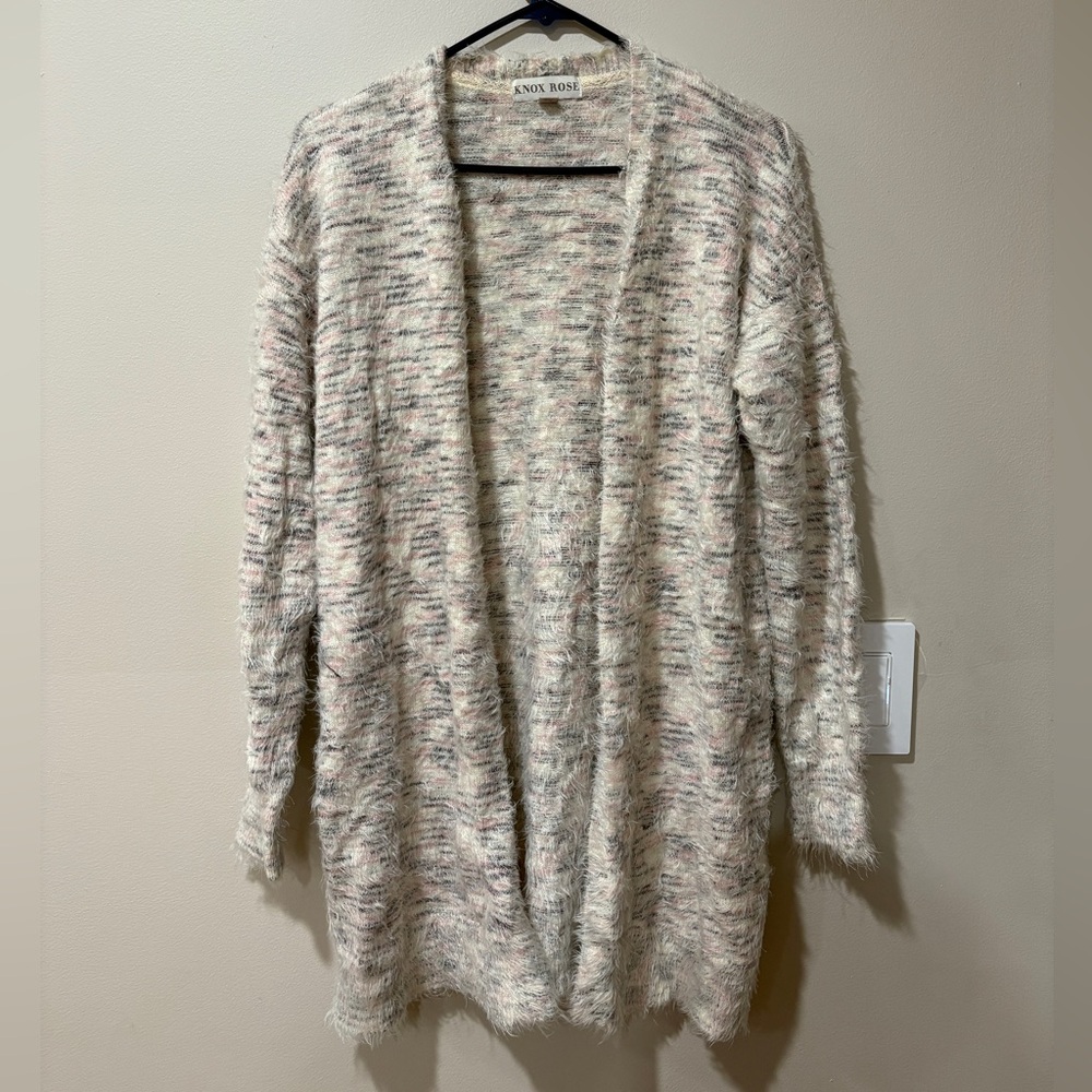 Knox Rose Black and White Cardigan Sweater